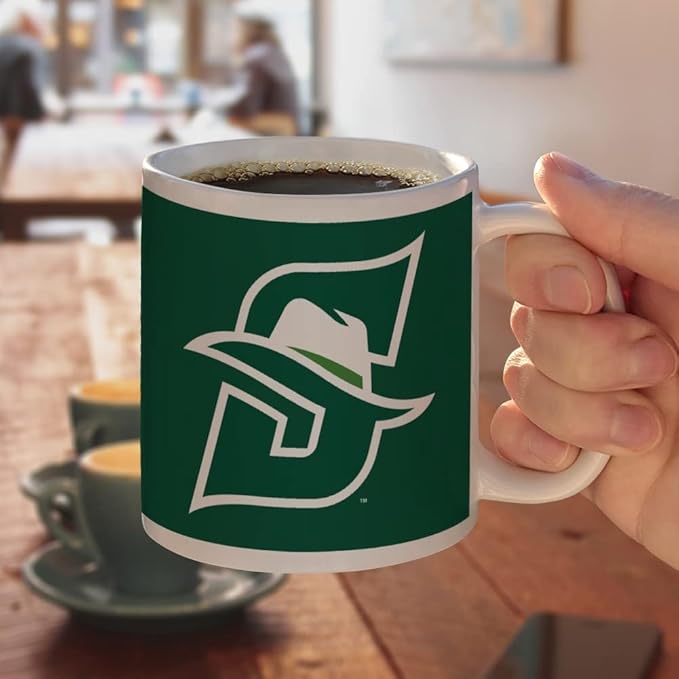 Stetson University Primary Logo Ceramic Coffee Mug, Novelty Gift Mugs for Coffee, Tea and Hot Drinks, 11oz, White