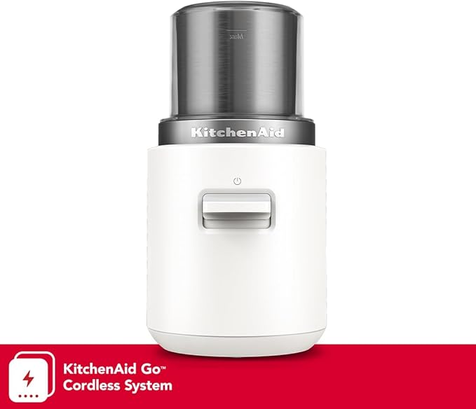 KitchenAid Go™ Cordless Blade Grinder - battery sold separately, KBGR100, Porcelain White