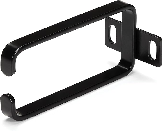 StarTech - CMHOOK1UN .com 1U Vertical 1.8 x 3.9in Server Rack Cable Management D-Ring Hook w/ Flexible Opening - Network Rack-Mount Cord Organizer Ring (CMHOOK1UN) Black