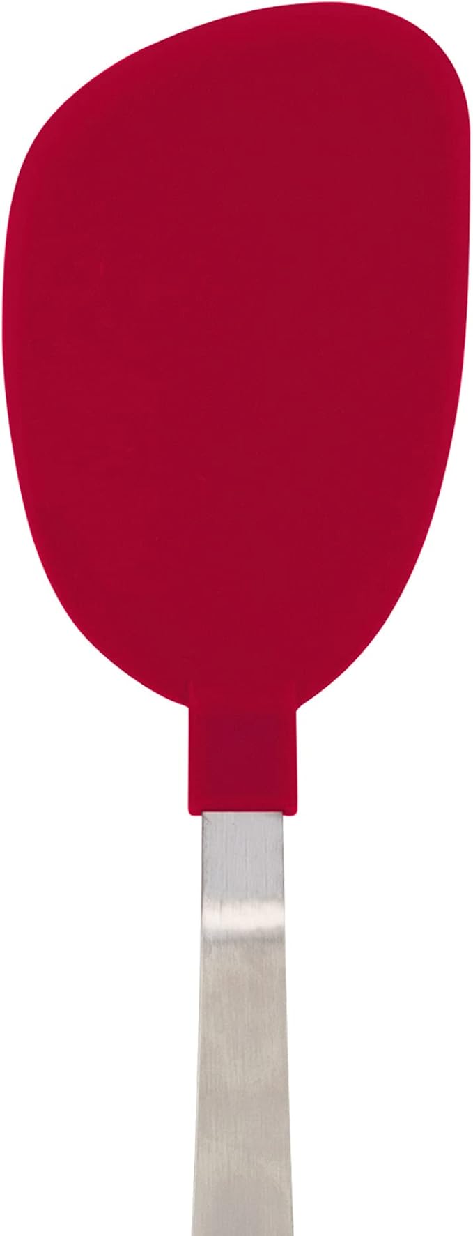Tovolo Nylon Flex Turner With Stainless Steel Handle, Flexible Pancake Turner, Flexible Kitchen Spatula for Non-Stick Cookware, Scratch-Resistant Nylon Kitchen Utensil for Cooking & Flipping Eggs