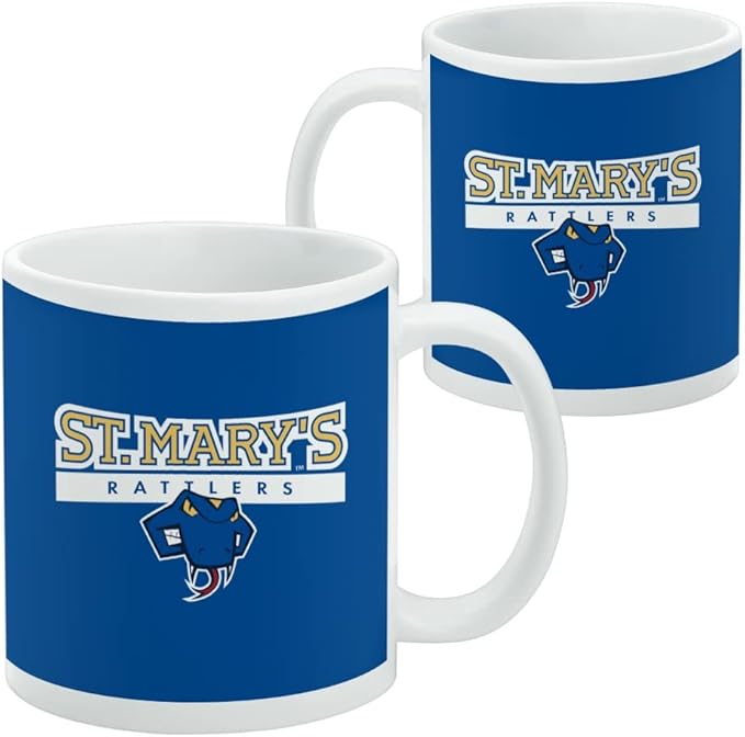 St. Mary's University Primary Logo Ceramic Coffee Mug, Novelty Gift Mugs for Coffee, Tea and Hot Drinks, 11oz, White
