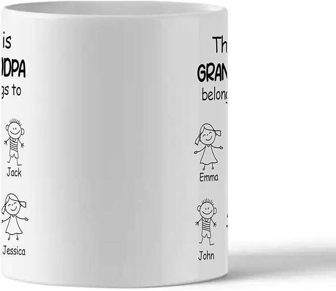 Personalized Dad to Papa Mug - Custom Est Year Coffee Cup for New Grandpa - First Time Grandfather Gift - Custom Grandparent - Keepsake Mug for Him