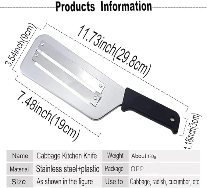 Cabbage cutter, slicer, Chopper, pickled Chinese cabbage chopper, wide mouth peeler, vegetable and fruit