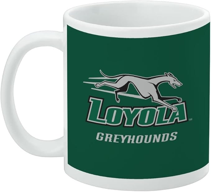 Loyola University Maryland Primary Logo Ceramic Coffee Mug, Novelty Gift Mugs for Coffee, Tea and Hot Drinks, 11oz, White