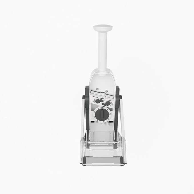 Safe Mandoline Slicer, Potato Clips Slicer, Vegetable Food Slicer, Thickness Adjustable for Cucumber Onion Carrot Lemon (Only Slicer White)