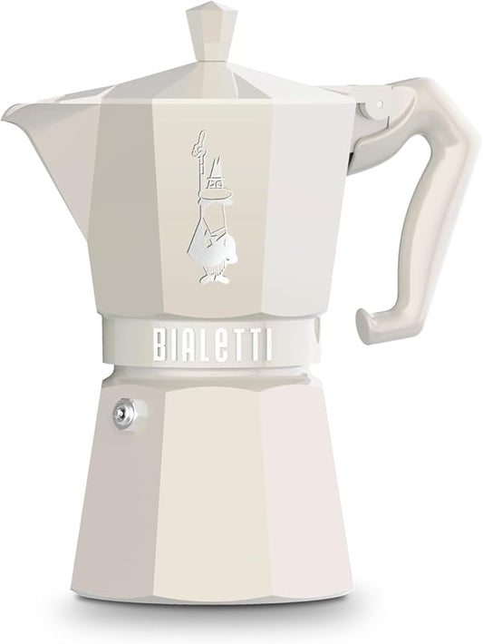 Bialetti Mocha Exclusive Cream for 6 Cups, Direct Fire (Coffee Maker, Espresso Maker, Makinetta)