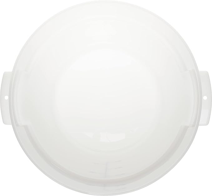 Carlisle FoodService Products Storplus Round Food Storage Container with Stackable Design for Catering, Buffets, Restaurants, Polyethylene (Pe), 18 Quart, White
