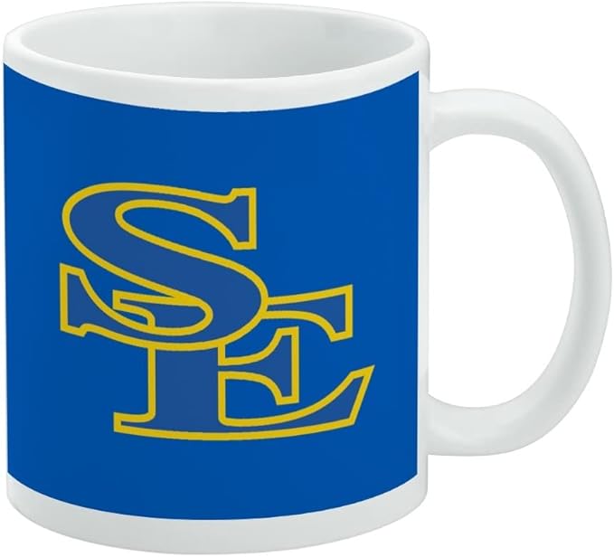 Southeastern Oklahoma State University Primary Logo Ceramic Coffee Mug, Novelty Gift Mugs for Coffee, Tea and Hot Drinks, 11oz, White