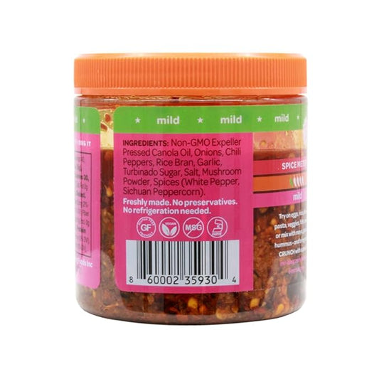 Mr Bing Chili Crisp - Delicious & Flavorful Chili Oil- Made in USA Chili Paste Hot Sauce - Gluten Free, Vegan, No MSG - Pack of 2 Mild (7 oz.) Jars