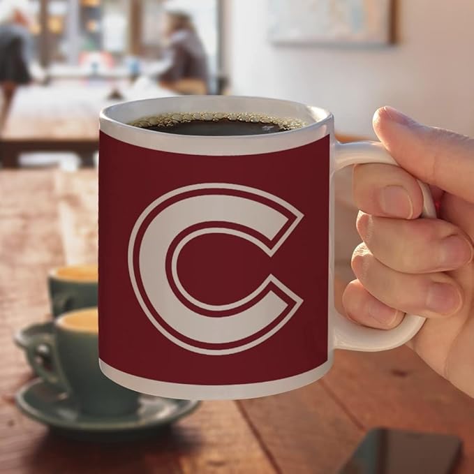 Colgate University Primary Logo Ceramic Coffee Mug, Novelty Gift Mugs for Coffee, Tea and Hot Drinks, 11oz, White