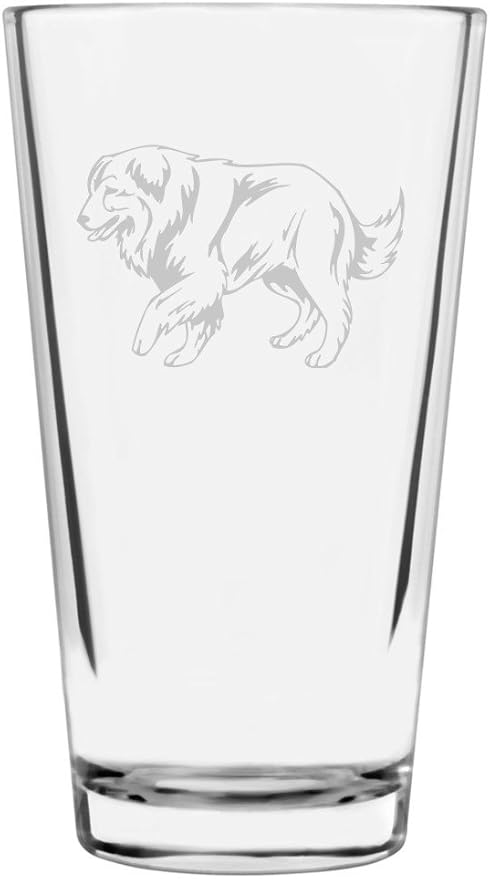 Carpathian Shepherd Custom Personalized Dog Themed Etched All Purpose 16oz Pint Glass