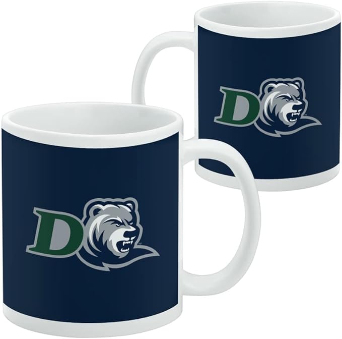 Drew University Primary Logo Ceramic Coffee Mug, Novelty Gift Mugs for Coffee, Tea and Hot Drinks, 11oz, White