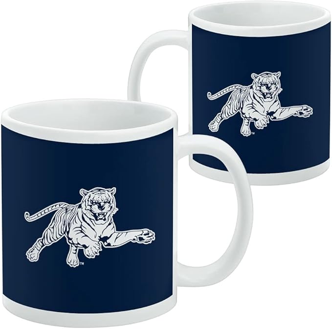 Jackson State University Primary Logo Ceramic Coffee Mug, Novelty Gift Mugs for Coffee, Tea and Hot Drinks, 11oz, White