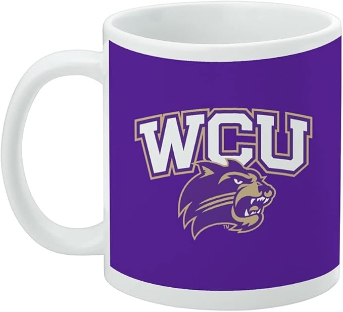 Western Carolina Primary Logo Ceramic Coffee Mug, Novelty Gift Mugs for Coffee, Tea and Hot Drinks, 11oz, White