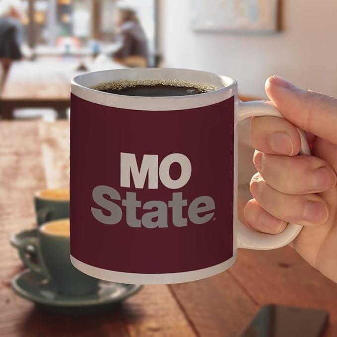 Missouri State University Primary Logo Ceramic Coffee Mug, Novelty Gift Mugs for Coffee, Tea and Hot Drinks, 11oz, White