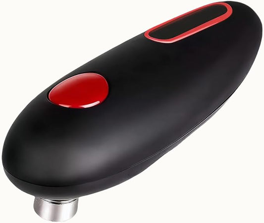 Cooks Professional Electric Can Opener - Redefine Cooking Ease for Seniors & Arthritic Patients with Innovative Hands-Free Operation and One Touch Design (Black)