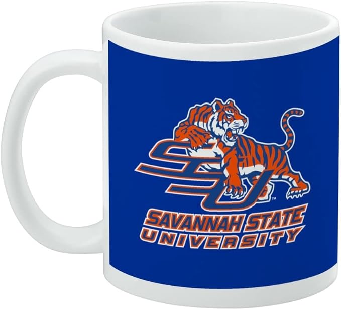 Savannah State University Primary Logo Ceramic Coffee Mug, Novelty Gift Mugs for Coffee, Tea and Hot Drinks, 11oz, White
