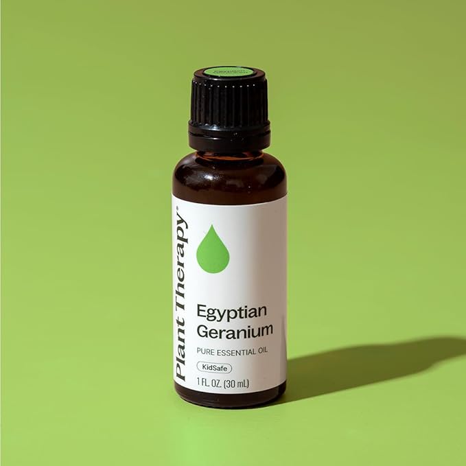 Plant Therapy Egyptian Geranium Essential Oil 100% Pure, Undiluted, Natural Aromatherapy, Therapeutic Grade 30 mL (1 oz)