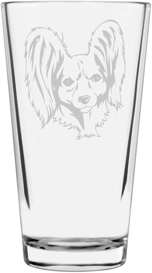 Russkiy Toy Custom Personalized Dog Themed Etched All Purpose 16oz Pint Glass