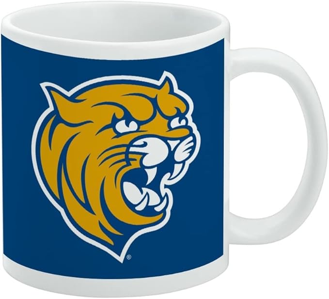 Johnson & Wales University Primary Logo Ceramic Coffee Mug, Novelty Gift Mugs for Coffee, Tea and Hot Drinks, 11oz, White