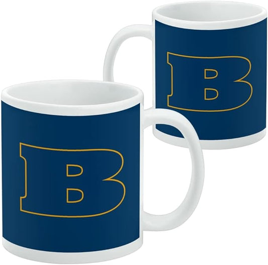 Beloit College Primary Logo Ceramic Coffee Mug, Novelty Gift Mugs for Coffee, Tea and Hot Drinks, 11oz, White