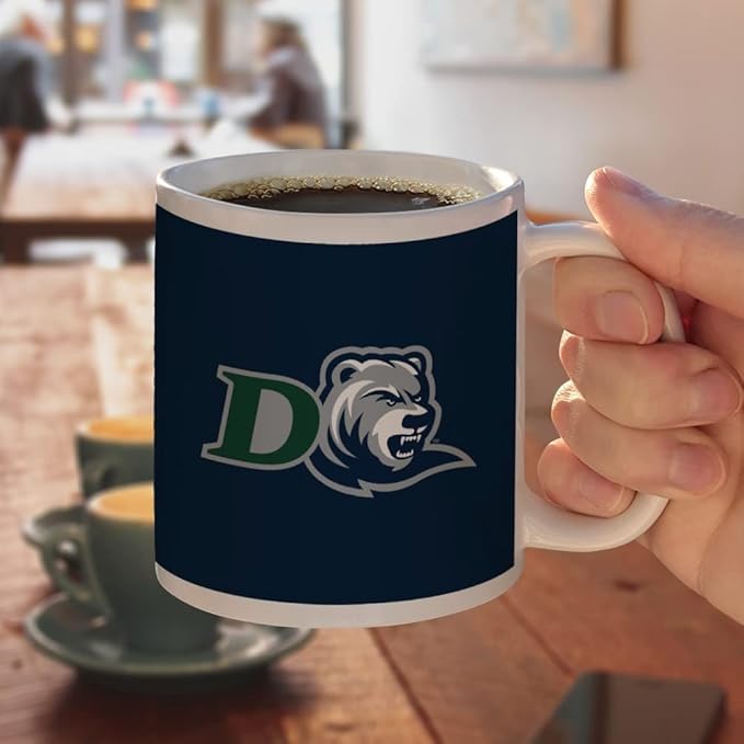 Drew University Primary Logo Ceramic Coffee Mug, Novelty Gift Mugs for Coffee, Tea and Hot Drinks, 11oz, White