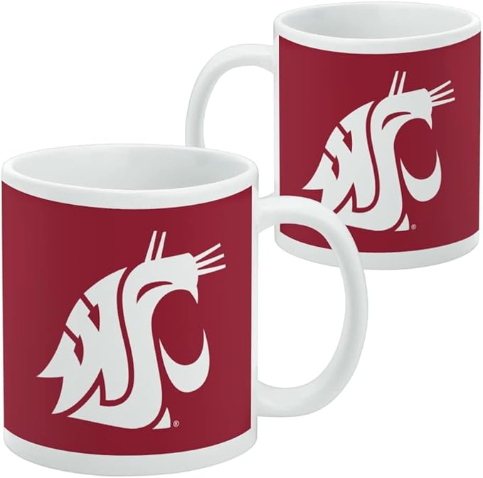 Washington St Primary Logo Ceramic Coffee Mug, Novelty Gift Mugs for Coffee, Tea and Hot Drinks, 11oz, White