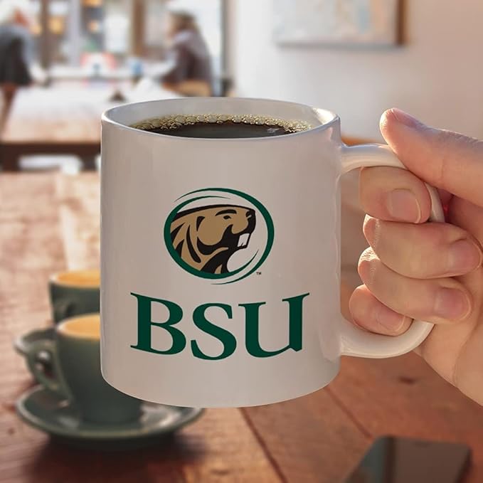 Bemidji State University Primary Logo Ceramic Coffee Mug, Novelty Gift Mugs for Coffee, Tea and Hot Drinks, 11oz, White