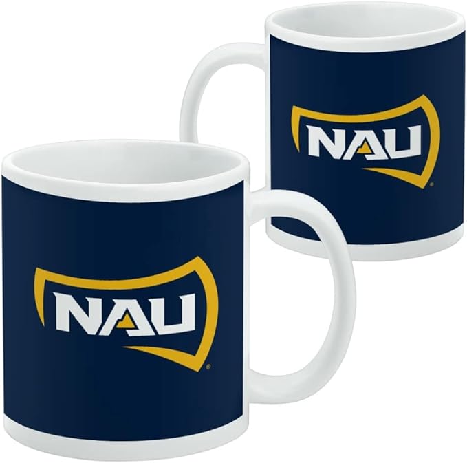 Northern Arizona University Primary Logo Ceramic Coffee Mug, Novelty Gift Mugs for Coffee, Tea and Hot Drinks, 11oz, White