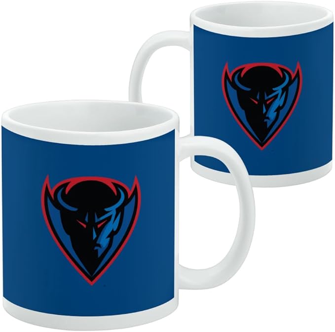 DePaul Primary Logo Ceramic Coffee Mug, Novelty Gift Mugs for Coffee, Tea and Hot Drinks, 11oz, White