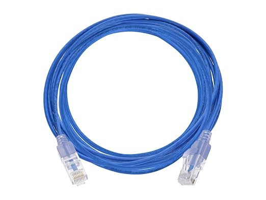Monoprice Cat6A 14ft 10-Color 10-Pk Patch Cable UTP 30AWG 10G Pure Bare Copper Snagless RJ45 SlimRun Series Ethernet Cable