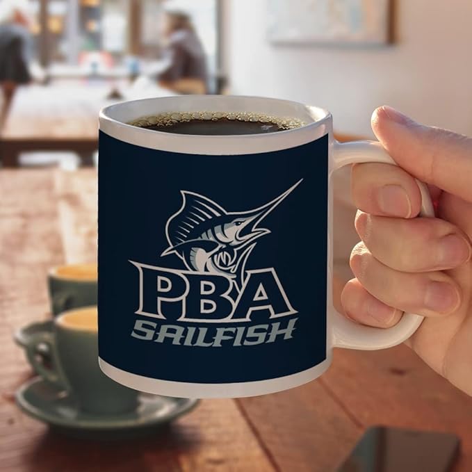 Palm Beach Atlantic University Primary Logo Ceramic Coffee Mug, Novelty Gift Mugs for Coffee, Tea and Hot Drinks, 11oz, White