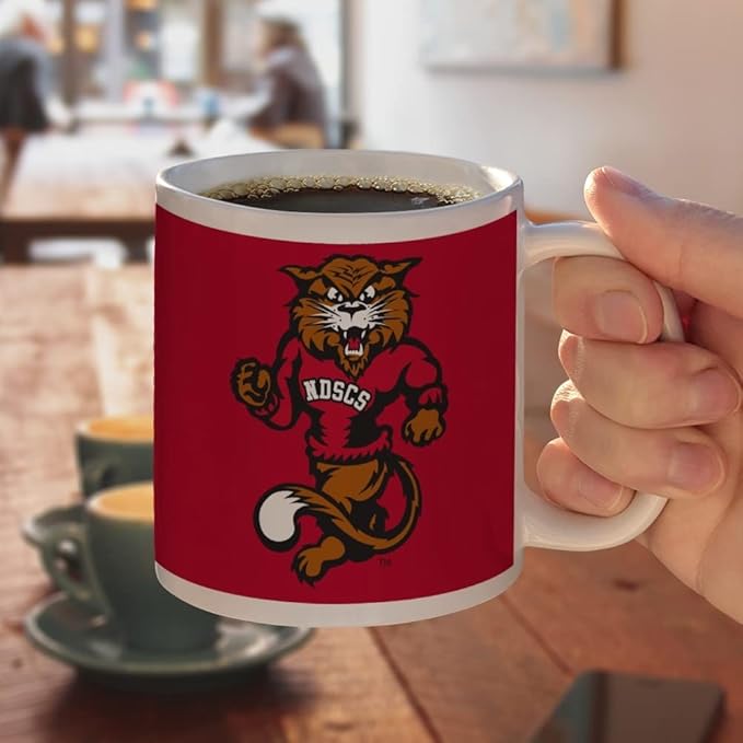 North Dakota State College of Science Primary Logo Ceramic Coffee Mug, Novelty Gift Mugs for Coffee, Tea and Hot Drinks, 11oz, White