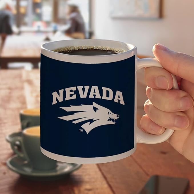 University of Nevada, Reno Primary Logo Ceramic Coffee Mug, Novelty Gift Mugs for Coffee, Tea and Hot Drinks, 11oz, White