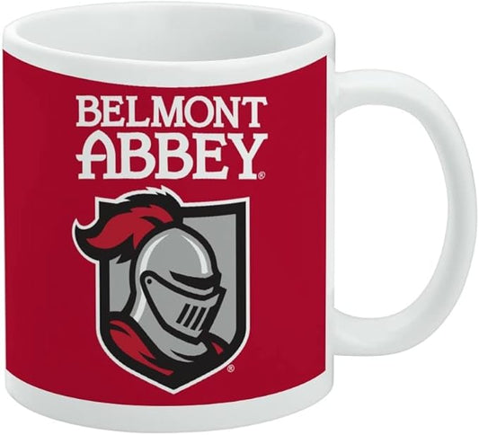 Belmont Abbey College Primary Logo Ceramic Coffee Mug, Novelty Gift Mugs for Coffee, Tea and Hot Drinks, 11oz, White