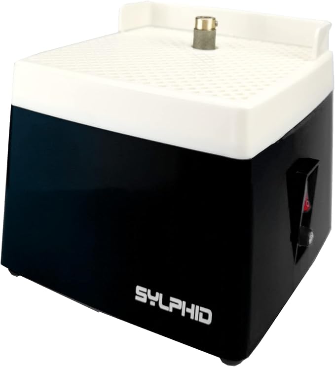 SYLPHID Portable Mini Glass Grinder 110V Stained Grinder Machine for Diamond Ceramic Shell Art DIY, Free 5/8'' Grinder Bits Included Black