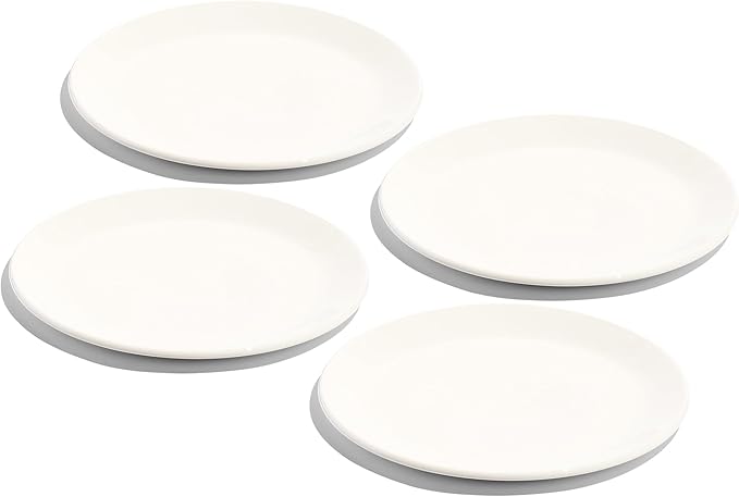 Made In Cookware - 11" Dinner Plates - Set of 4 - White - Porcelain - Crafted in England