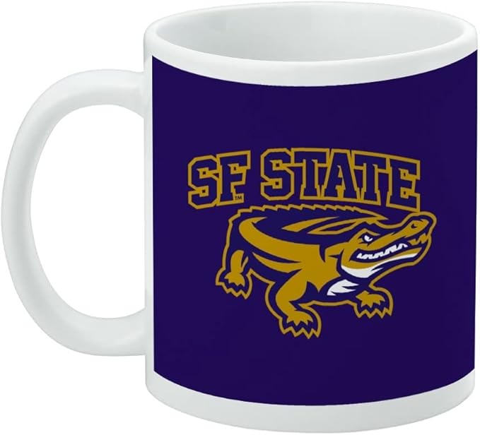 San Francisco State Primary Logo Ceramic Coffee Mug, Novelty Gift Mugs for Coffee, Tea and Hot Drinks, 11oz, White