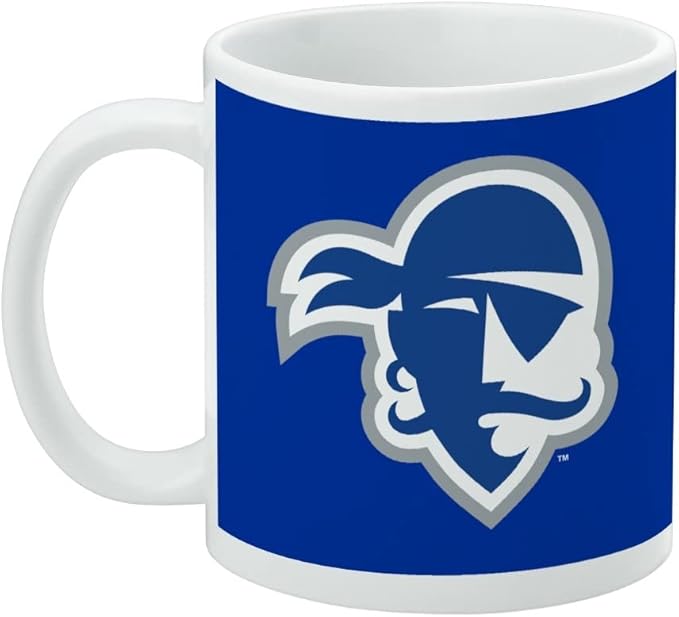 Seton Hall Primary Logo Ceramic Coffee Mug, Novelty Gift Mugs for Coffee, Tea and Hot Drinks, 11oz, White