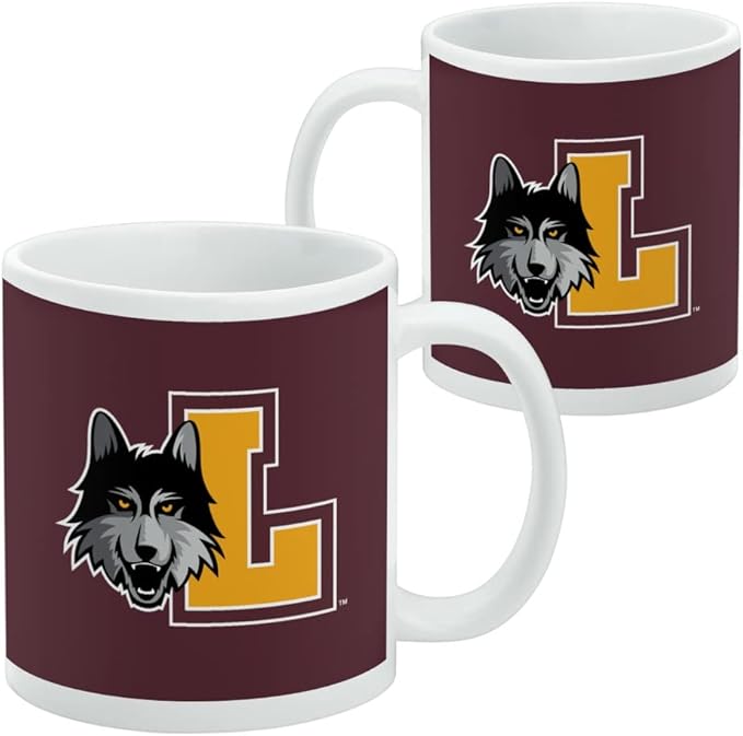 Loyola University Chicago Primary Logo Ceramic Coffee Mug, Novelty Gift Mugs for Coffee, Tea and Hot Drinks, 11oz, White