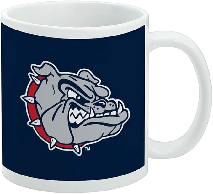 Gonzaga University Bulldogs Logo Ceramic Coffee Mug, Novelty Gift Mugs for Coffee, Tea and Hot Drinks, 11oz, White