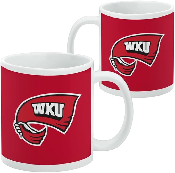 W Kentucky Primary Logo Ceramic Coffee Mug, Novelty Gift Mugs for Coffee, Tea and Hot Drinks, 11oz, White