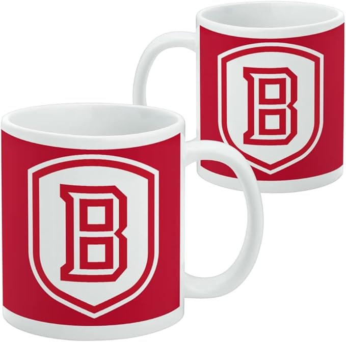 Bradley University Primary Logo Ceramic Coffee Mug, Novelty Gift Mugs for Coffee, Tea and Hot Drinks, 11oz, White