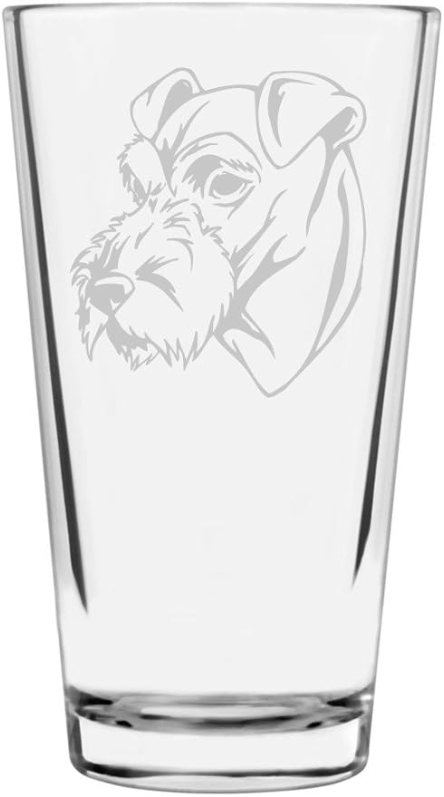 Irish Terrier Custom Personalized Dog Themed Etched All Purpose 16oz Pint Glass