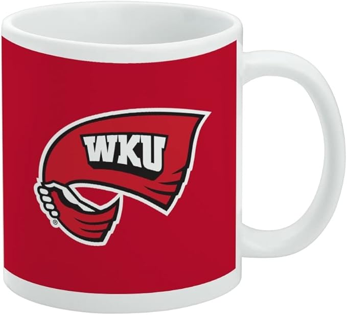 W Kentucky Primary Logo Ceramic Coffee Mug, Novelty Gift Mugs for Coffee, Tea and Hot Drinks, 11oz, White