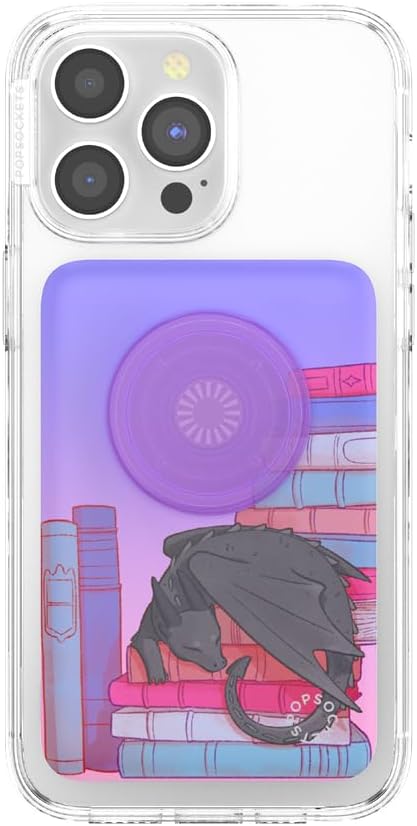 PopSockets PowerPack for MagSafe, Portable Phone Charger, Magnetic Wireless Portable Charger, 5000mAh - Curled Up with A Good Book