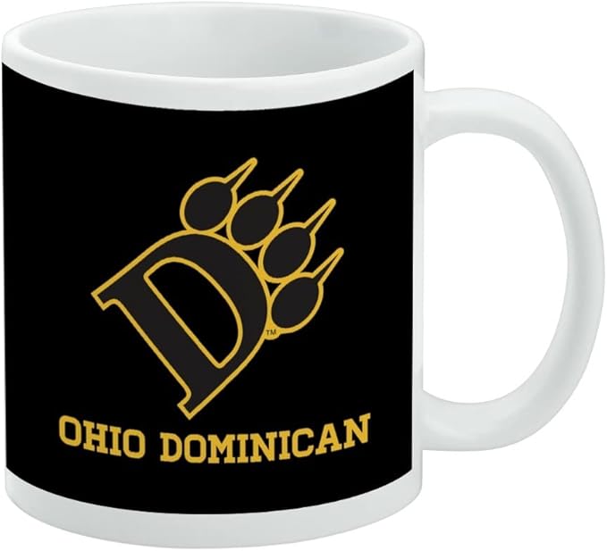 Ohio Dominican University Primary Logo Ceramic Coffee Mug, Novelty Gift Mugs for Coffee, Tea and Hot Drinks, 11oz, White
