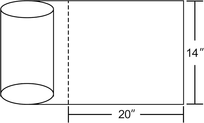 14x20 Plastic Produce Bags on a Roll - Clear Plastic Bags for Food, Vegetable, Fruits, Bread, Pet Bags and Grocery Clear Bag- 350 Bags/roll (4 Rolls)