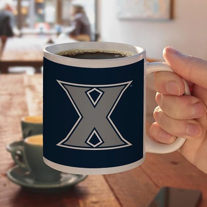 Xavier University Logo Ceramic Coffee Mug, Novelty Gift Mugs for Coffee, Tea and Hot Drinks, 11oz, White