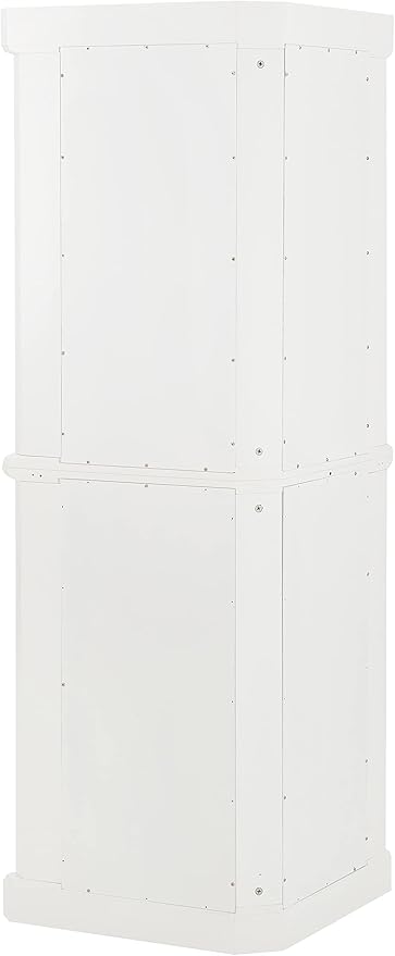 Crosley Furniture Shoreline Tall Pantry Storage Cabinet with Shelves, Kitchen, Dining, or Laundry Room, White